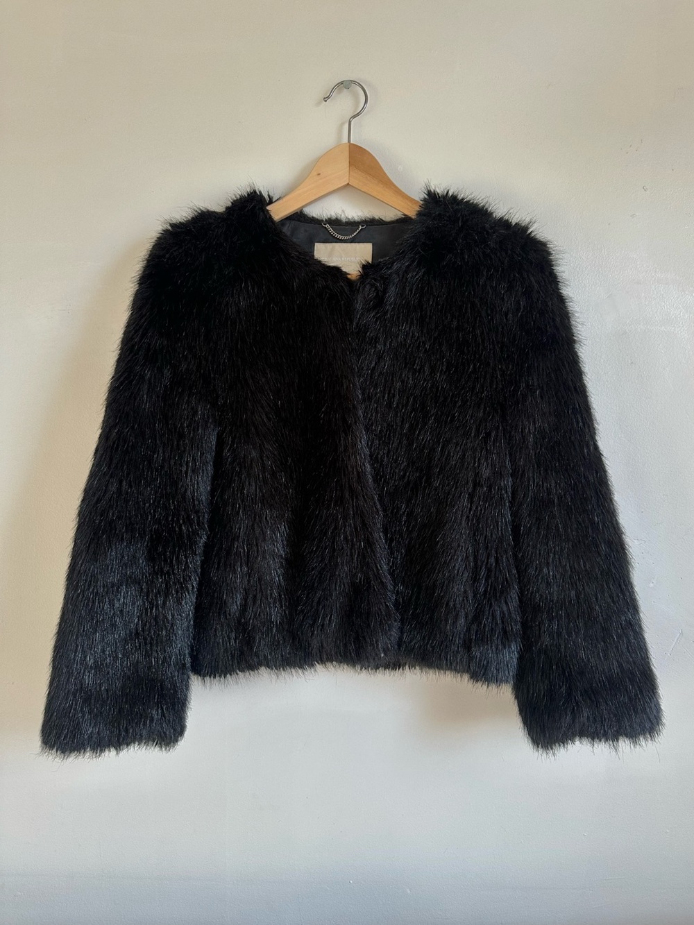 Black Faux Fur Jacket